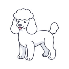 poodle haircut vector icon, poodle haircut vector illustration - simple illustration of poodle haircut, perfect for logos poodle haircut 