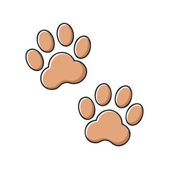 puppy paw prints vector icon, puppy paw prints vector illustration - simple illustration of puppy paw prints, perfect for logos puppy paw prints 