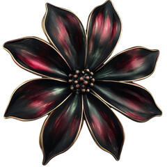 Stunning black and red flower design artistic floral home decor indoor aesthetic creative style
