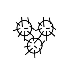 Rambutan Fruits vector icon