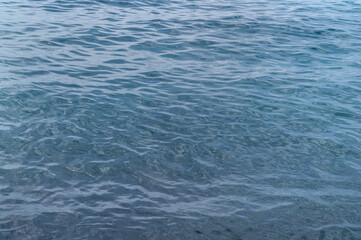 Water blue sea. Lake wave surface. Ocean texture abstract. Waves ripple reflection sunset.