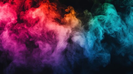 Fototapeta premium Colorful Smoke Clouds, Abstract Background - Abstract backgrounds