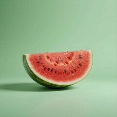 Refreshing Green and Red Watermelon