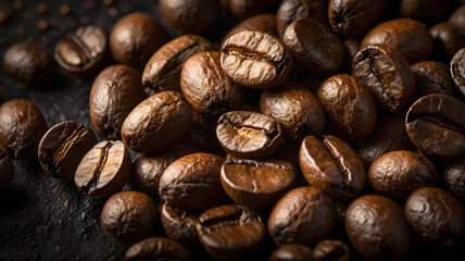 Obraz premium coffee beans on a white background, ai generated
