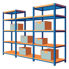 3d render of a bookshelf