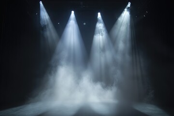 Ethereal Fog, Dramatic Light: A Mystical Landscape, Perfect for Fantasy, Sci-Fi, or Surreal Art Projects.               