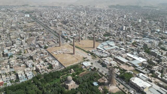 minaret of Herat city Afghanistan