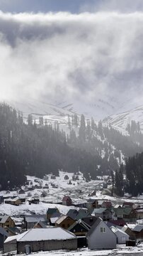 winter in the village