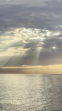 sunset over the sea