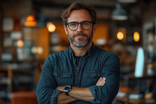 Tech Entrepreneur Presenting Innovative Startup Ideas