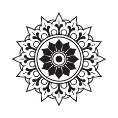 stylish flower mandala design,Mandala pattern colored background. Vector illustration. Meditation element for India yoga. Ornament for decorating a greeting.