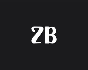 creative letter ZB logo design template