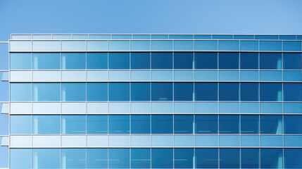 Abstract View of Modern Office Building Facade