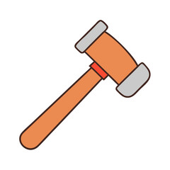 hammer vector icon, hammer vector illustration - simple illustration of hammer, perfect for logos hammer 