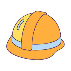 hard hat vector icon, hard hat vector illustration - simple illustration of hard hat, perfect for logos hard hat 