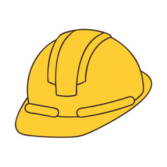hard hat vector icon, hard hat vector illustration - simple illustration of hard hat, perfect for logos hard hat 