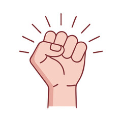 raised fist for solidarity vector icon, raised fist for solidarity vector illustration - simple illustration of raised fist for solidarity, perfect for logos raised fist for solidarity 