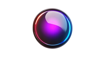 Rounded button with glowing hover effect transparent background