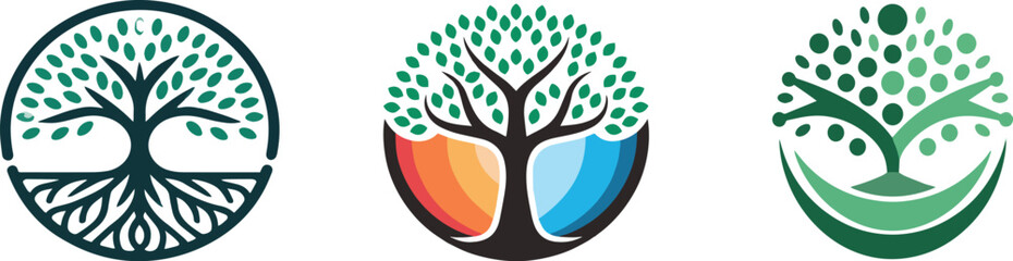 A set of Bussiness LOGO vector art illustrations.