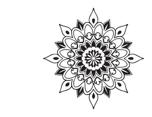 stylish flower mandala design,Mandala pattern colored background. Vector illustration. Meditation element for India yoga. Ornament for decorating a greeting.