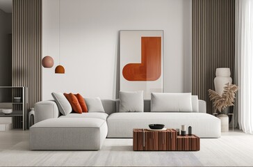 Elegant Modern Living Room with Minimalist Decor