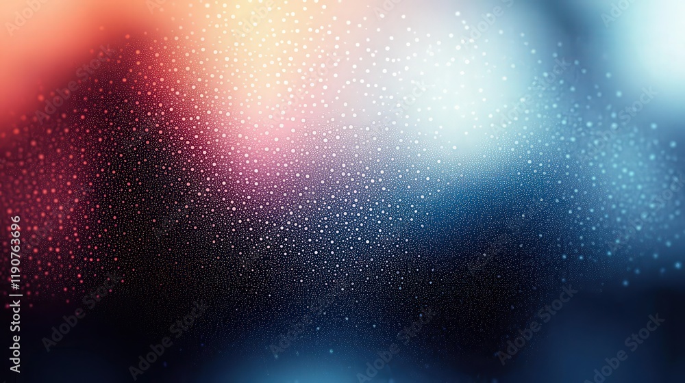 Poster abstract background with blurred colors and water droplets on glass creating a dreamy atmosphere for