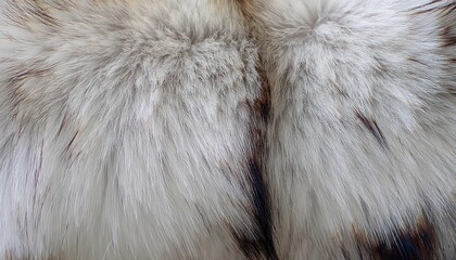 close-up of textured white and brown animal fur with natural patterns, ideal for background designs, textiles, or fashion inspirations

