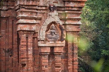 Naklejka premium Details of My Son Sanctuary in Vietnam