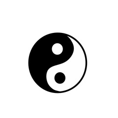 Yin yang symbol vector icon