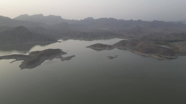 Aerial of Arghandanb Dam Kandahar Afghanistan