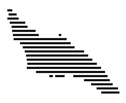 recommend clip art: Symbol Map of the Island Ko Sukon (Thailand) showing the island with horizontal black lines