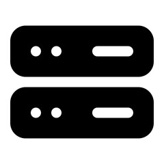 Stylized Icon of Double Storage Racks