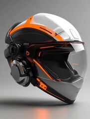 Fototapeta premium Advancements workplace protection insights into safety helmet innovations technology trends