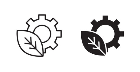 Ecology vector web icons set