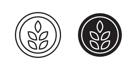 Fibre vector web icons set