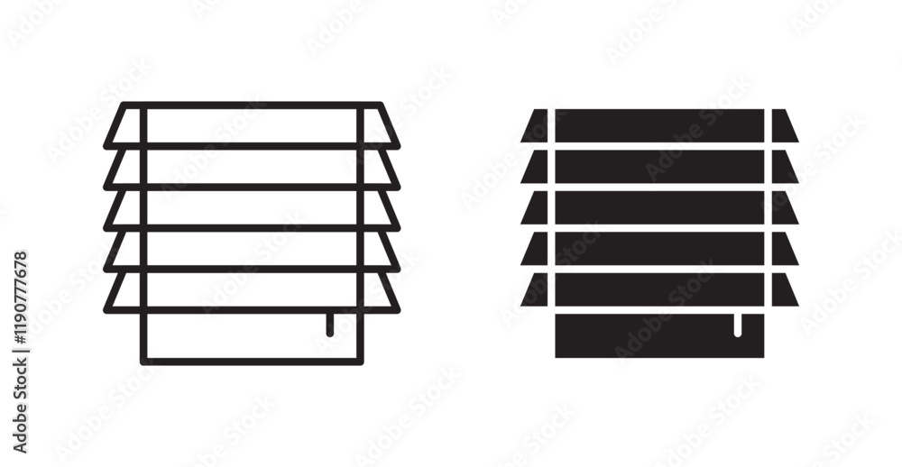 Poster jalousie vector web icons set