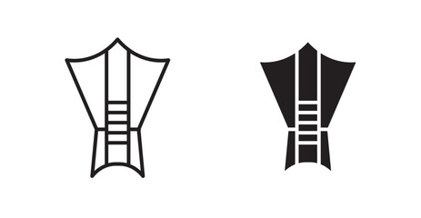 Islamic incense vector web icons set