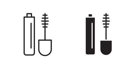 Mascara vector web icons set