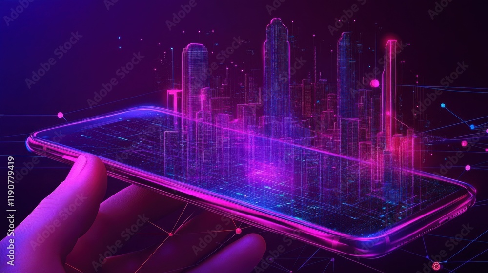 Poster 5g technology networks enable internet connectivity for wireless devices globally. this advanced tec