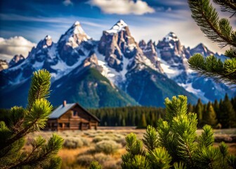 Grand Teton National Park, Black and White Mountain Landscape Photography