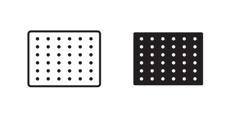 Sandpaper vector web icons set