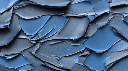 Obraz premium Abstract Blue and Gray Impasto Paint Texture Background