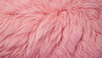 Fototapeta premium Soft Pink Sheepskin Background. 3