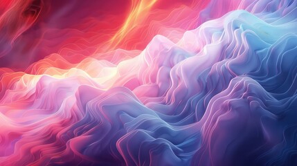 Obraz premium Vibrant Abstract Colorful Landscape