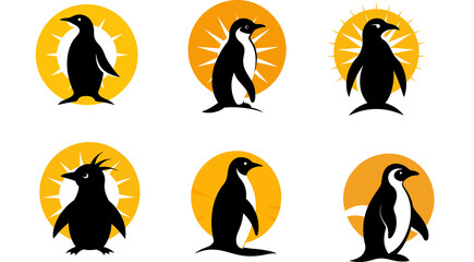 penguin with sun