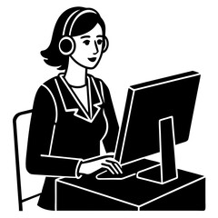 Female Freelancer Working Remotely at Home Office Using Laptop desk   