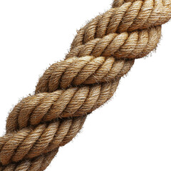 Straight rope isolated on transparent background