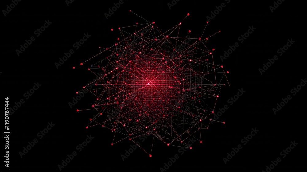 Aufkleber minimalist network connection wallpaper with an abstract design, emphasizing digital connectivity an
