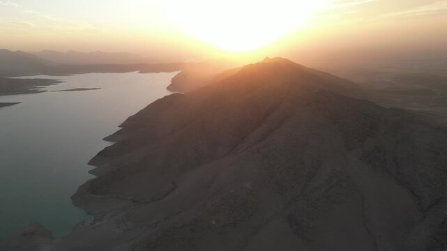 Aerial of Kajaki Dam Helmand Afghanistan