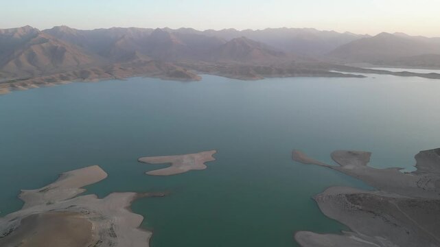 Aerial of Kajaki Dam Helmand Afghanistan